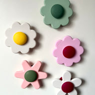 Mordedor flor spinner de silicona