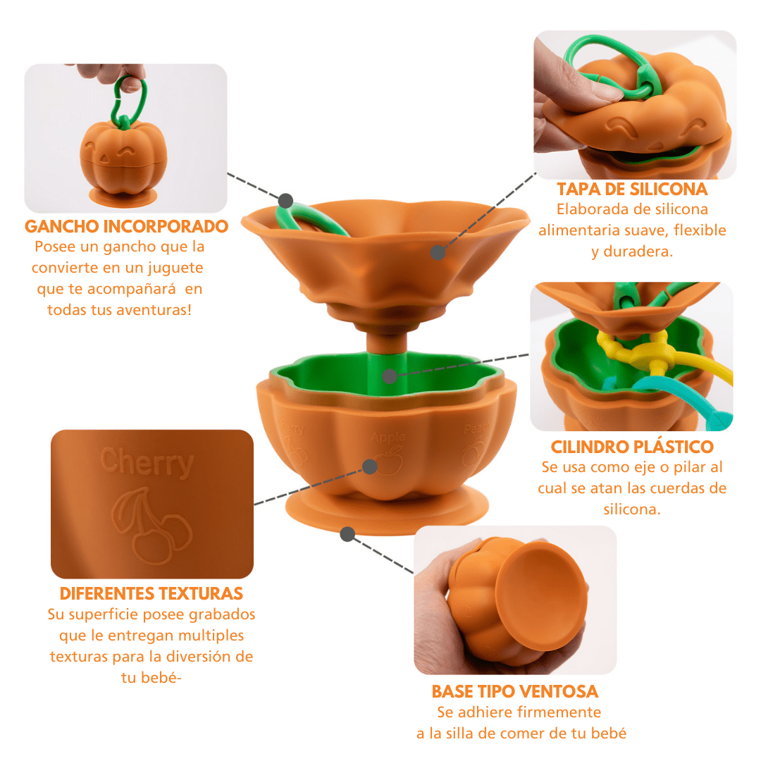 Happy pumpkin® calabaza sujeta juguetes para bebés!