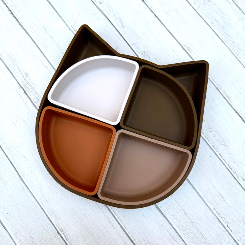 PLATO BLW GATITO CON COMPARTIMENTOS EXTRAIBLES