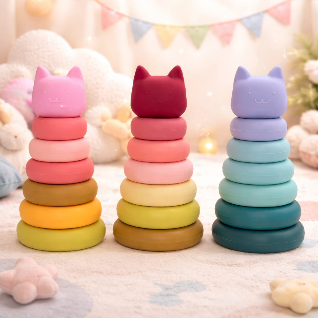 Torre apilable gatito