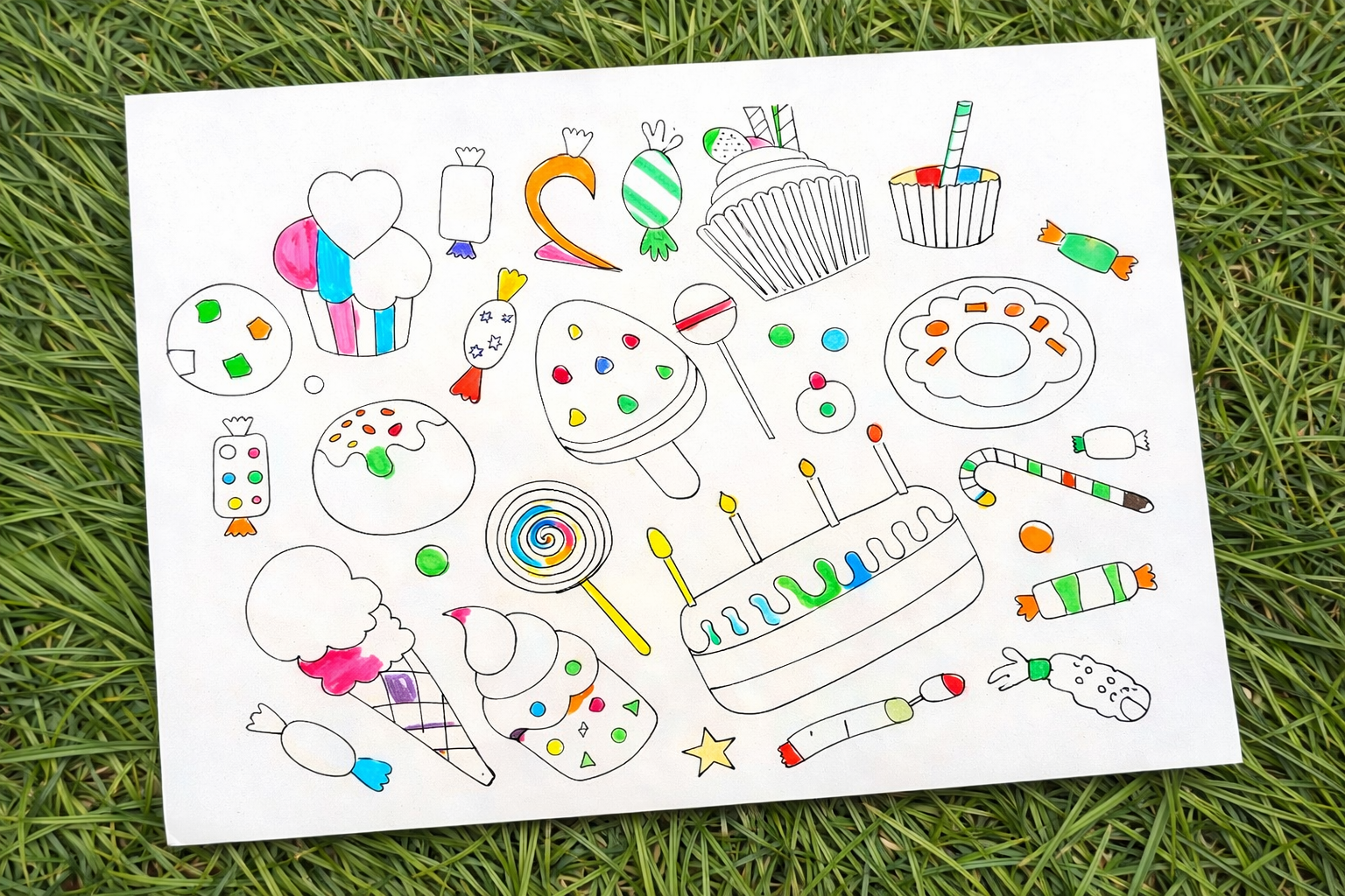 Mini individual coloreable🌈🖍️🖼️🎨🫟