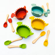 SET DINOBOWL + CUBIERTOS