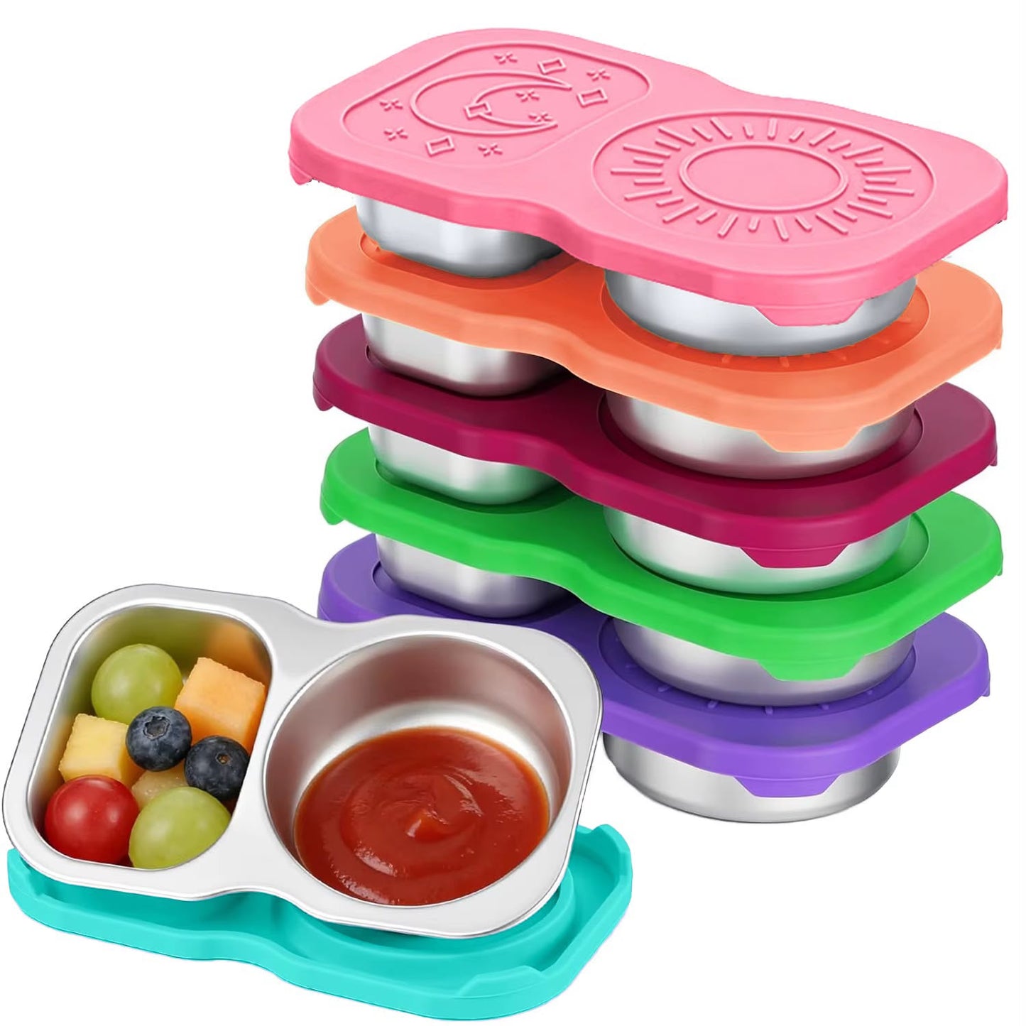 Contenedor de snack acero inoxidable