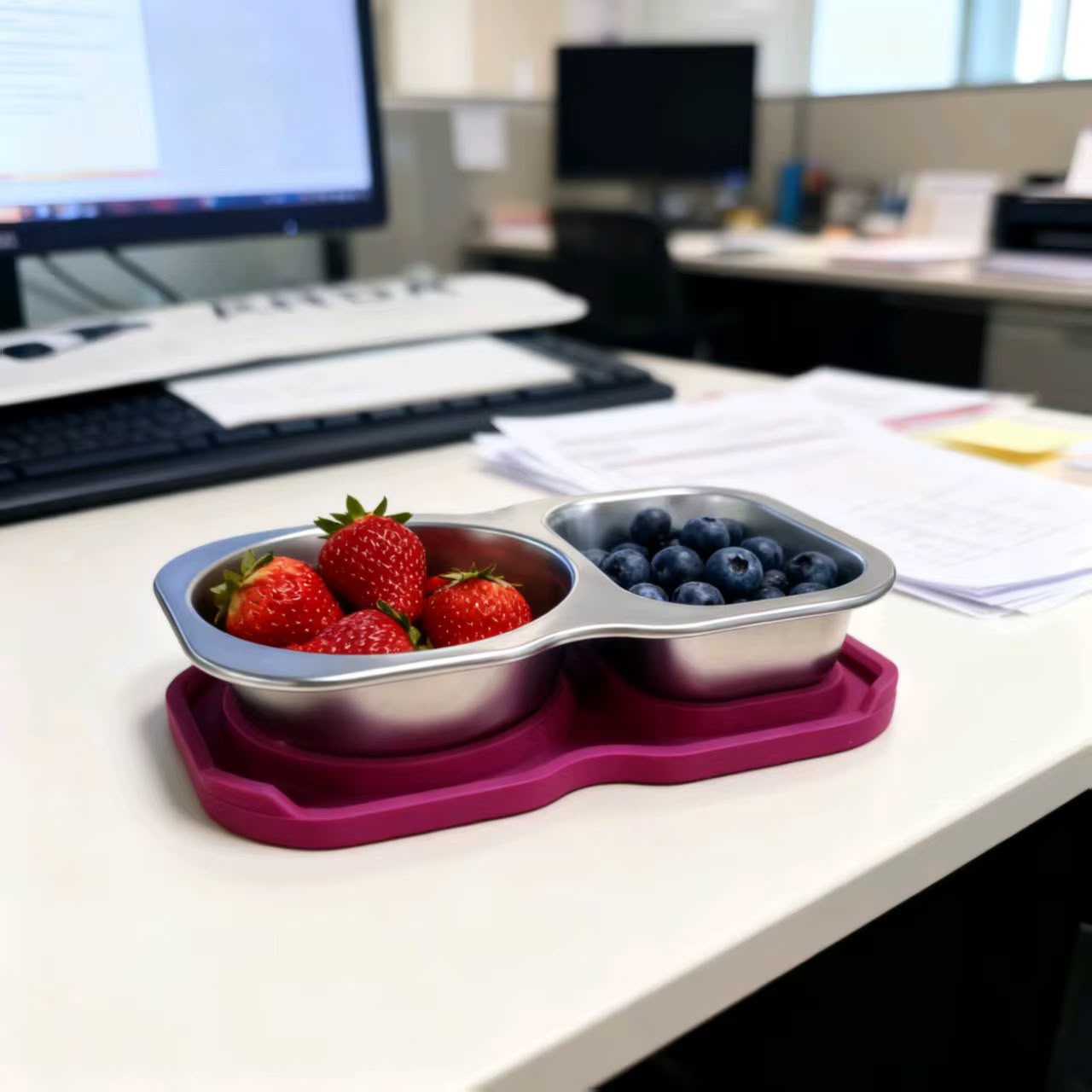 Contenedor de snack acero inoxidable